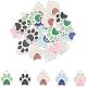 UNICRAFTALE 20pcs 5 Colors Dog Paw Prints Pendants About 13mm Long Stainless Steel Enamel Animal Footprint Pendant Metal Floating Charms Lovely Dog Paws Charms for Bracelets Necklaces Jewelry Making STAS-UN0026-51-4