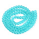 Chapelets de perles en verre transparent X-GLAA-S031-8mm-18-2