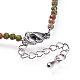 Природное Unakite ожерелье из бисера NJEW-JN02492-05-3