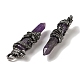Natural Amethyst Pointed Big Pendants G-D069-01D-AS-2