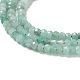 Fili di perle di quarzo smeraldo naturale G-P514-C01-01-4