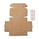 30 caja de regalo de papel kraft plegable cuadrada ecológica. CON-CJ0001-15-1