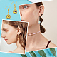 Kit per la creazione di orecchini pendenti rotondi piatti rotondi fai da te pandahall elite DIY-PH0006-51-3