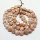 Natural Pink Moonstone Beads Strands G-G220-8x4mm-16-2