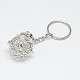 Brass Hollow Ball Cage Pendant Keychain KEYC-E012-10P-1