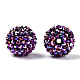 Perles de strass en résine de couleur AB RESI-S315-18x20-03-2