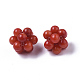 Synthetic Coral Woven Beads CORA-R019-013E-2