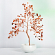 Undyed Natural Carnelian Chips Tree of Life Display Decorations TREE-PW0001-23D-1