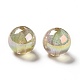 Placage uv perles acryliques irisées arc-en-ciel transparentes OACR-D010-01C-2