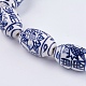 Handmade Blue and White Porcelain Beads PORC-G002-37-2