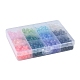 840 pièces 12 couleurs de cuisson des brins de perles de verre craquelé peintes DGLA-YW0001-10-6