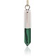 Synthetical Malachite Pointed Pendants G-N0059-06-3