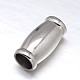 304 Stainless Steel Magnetic Clasps with Glue-in Ends STAS-M200-D-01-2