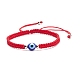 2Pcs 2 Style Resin Evil Eye Braided Bead Bracelets Set BJEW-JB08424-4