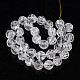 Transparent Crackle Glass Beads Strands X-GLAA-N051-01-2