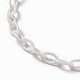 Персонализированные ожерелья-цепочки из абс-пластика NJEW-JN03220-01-3