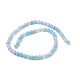 Chapelets de perles en agate rayée naturelle/agate à bandes X-G-K155-A-6mm-04-5