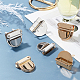 PandaHall 8 Sets Alloy Bag Lock Twist Lock Light Gold Tuck Lock Bag Clasp Accessories for Leather Bag DIY AJEW-PH0017-68-6