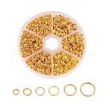 1 anello di ferro split rings, anelli di salto a doppio anello, 4mm / 5mm / 6mm / 7mm / 8mm / 10 millimetri, oro