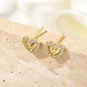 Серьги-гвоздики из циркония EJEW-R016-26G-05
