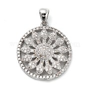 Латунные микро проложить кубического циркония подвески KK-L229-072P