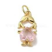 Стеклянные подвески из латуни с покрытием стойки KK-P272-18A-G02