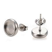 Серьги-гвоздики из нержавеющей стали 304 STAS-K202-05C-P