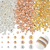 450 шт. 15 стиля латунные распорные бусины для стоек&nbsp;KK-WR0001-40