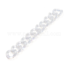 Handmade Transparent Acrylic Curb Chains X-AJEW-JB00570