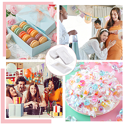 Бумажные коробки для конфет с прямоугольным видимым окном CON-WH0094-18A