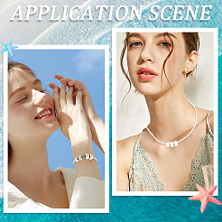 80 шт окрашенные синтетические бирюзовые европейские бусины&nbsp;SPDL-SC0001-02B