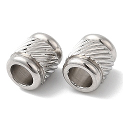 Европейские бусины из нержавеющей стали 202 STAS-A081-04P