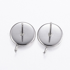 Серьги-гвоздики из нержавеющей стали 304&nbsp;STAS-H380-D-13P