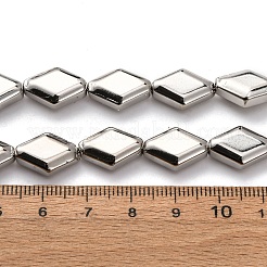 Стеклянные бусины с гальваническим покрытием  EGLA-H109-11D