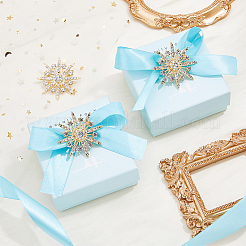 6 шт. броши из сплава со стразами JEWB-FH0001-45G