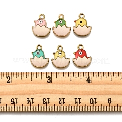 24 шт. подвески из сплава светло-золотистого тона с двухцветной печатью ENAM-FS0002-76