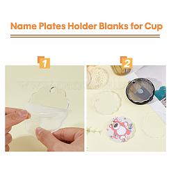 10шт акриловые большие подвески OACR-DC0001-23A