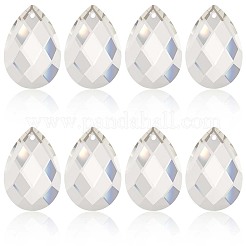 10шт прозрачные стеклянные подвески&nbsp;GLAA-SP0001-45A