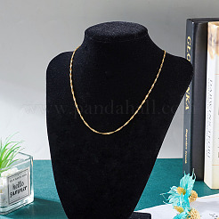 Латунь Сингапур цепи ожерелье&nbsp;NJEW-TA0001-17