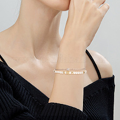 5 шт. двухцветная латунная микропаве из кубического циркония&nbsp;KK-TA0001-69