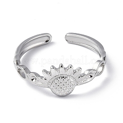 Некорневая нержавеющая сталь 304 с открытым манжетным кольцом&nbsp;RJEW-C046-07P