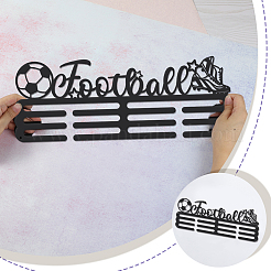 Спортивная тема железная вешалка для медалей настенная стойка для дисплея&nbsp;ODIS-WH0021-451