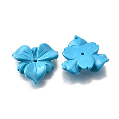 Синтетические бирюзовые бусины G-S390-04C