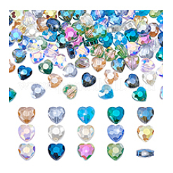 140шт 14 цвета гальванические стеклянные бусины&nbsp;EGLA-PH0001-81