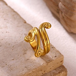 Anillos abiertos de acero inoxidable 304 para mujer&nbsp;SA-CBA6EDB-09G