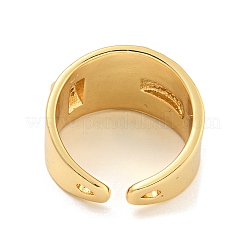 Открытое кольцо-манжета из кубического циркония RJEW-L121-030G