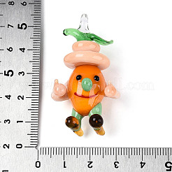 Handgefertigte Anhänger in Form von Cartoon-Zwiebeln aus Glas&nbsp;LAMP-T025-11C