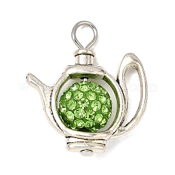 6 шт. 6-х цветные подвески из полимерной глины со стразами PALLOY-JF04097