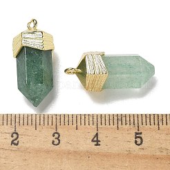 Natürliche grüne Erdbeerquarz facettierte Anhänger&nbsp;G-G181-03G-05