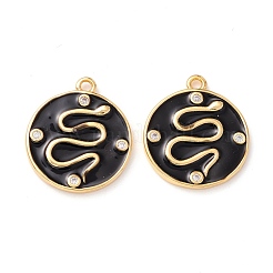 Латунные микропаве прозрачные подвески с фианитом ZIRC-Z019-47-NR